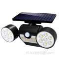 Zonne-energie Head Spotlight Flood Security Wandlamp